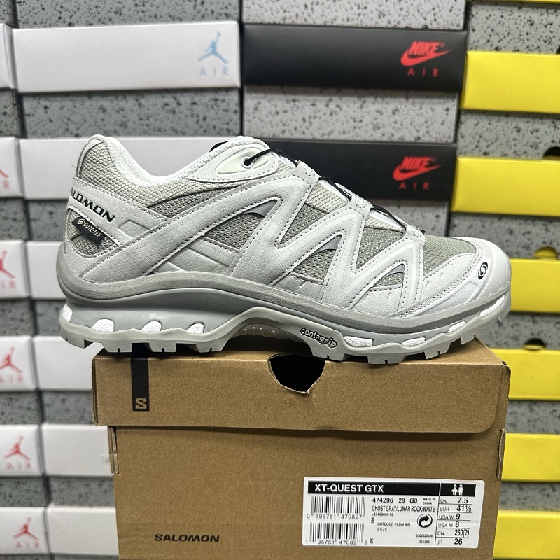 Salomon XT-Q Gray No Holes Sneakers