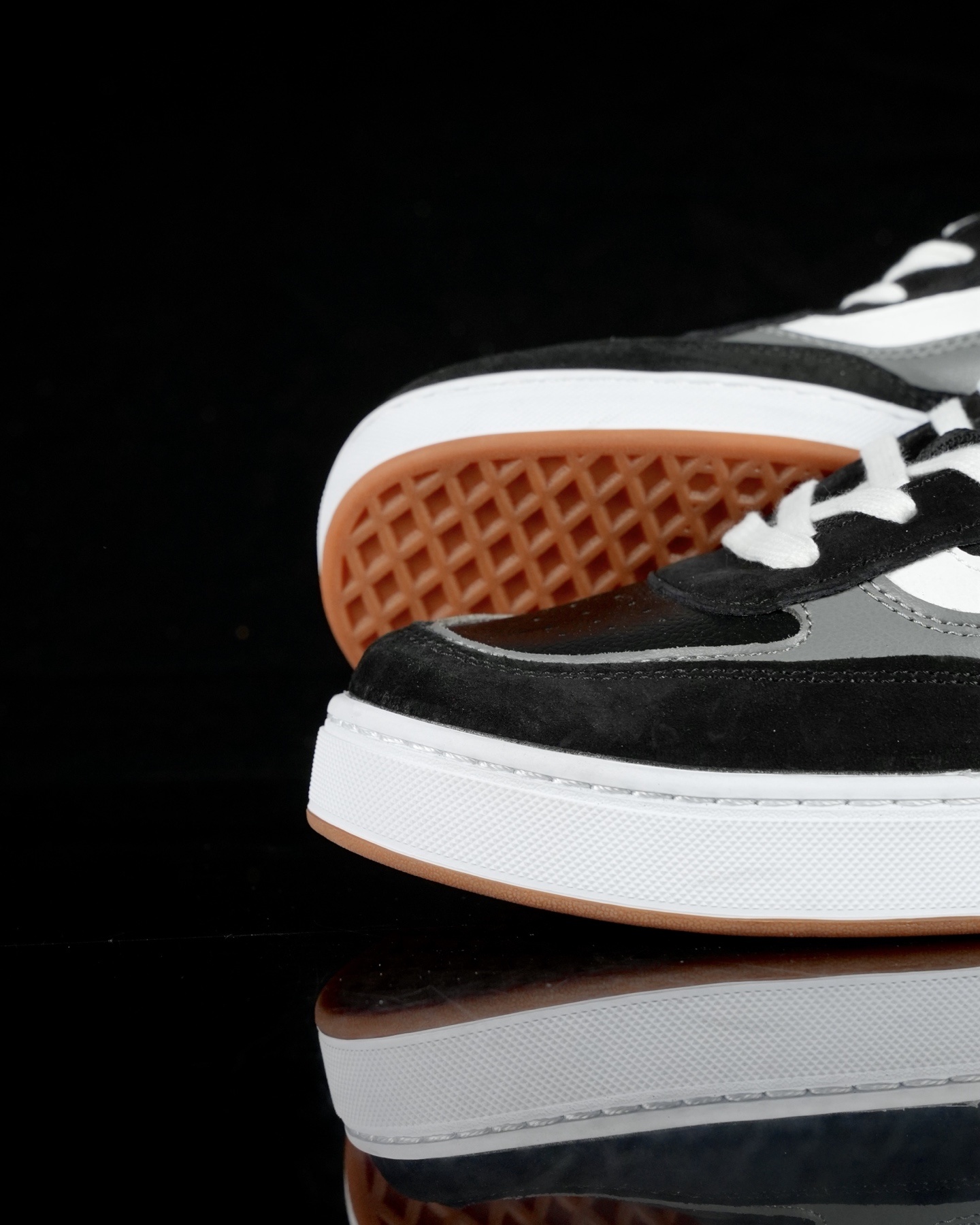 Vans Knu Skool Black Grey Padded Tongue Chunky Sneakers