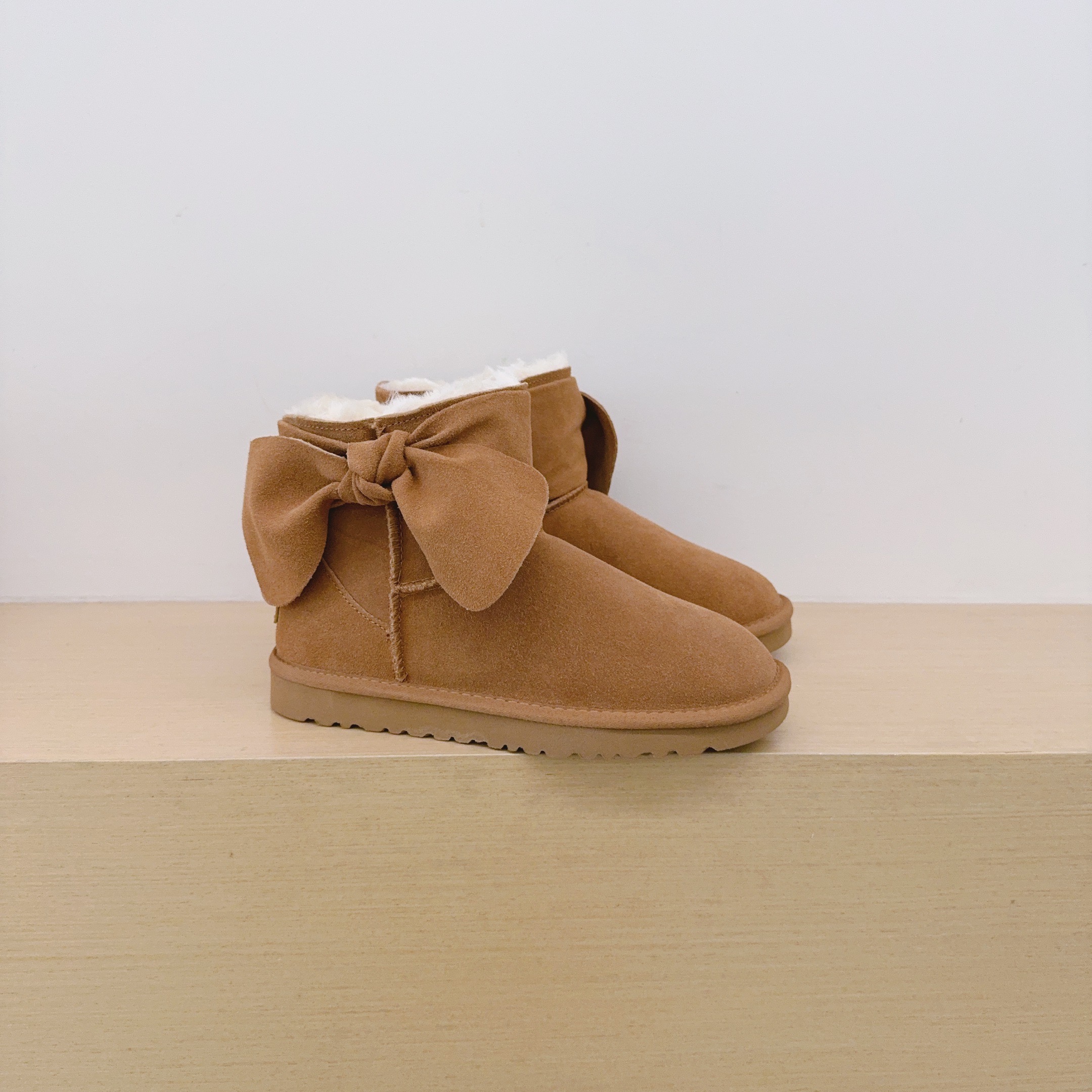 UGG Kids Large Bow Ankle Boots