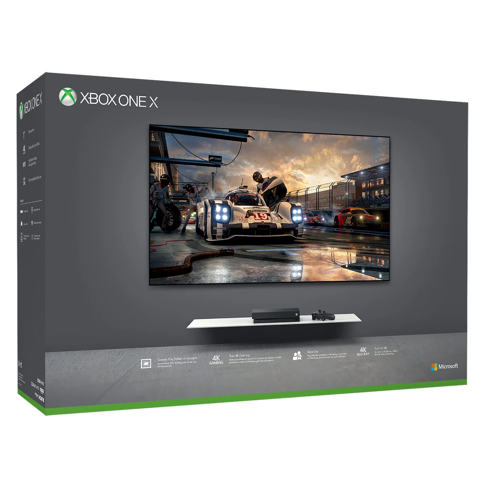 Microsoft Xbox One X 1TB Console, Black