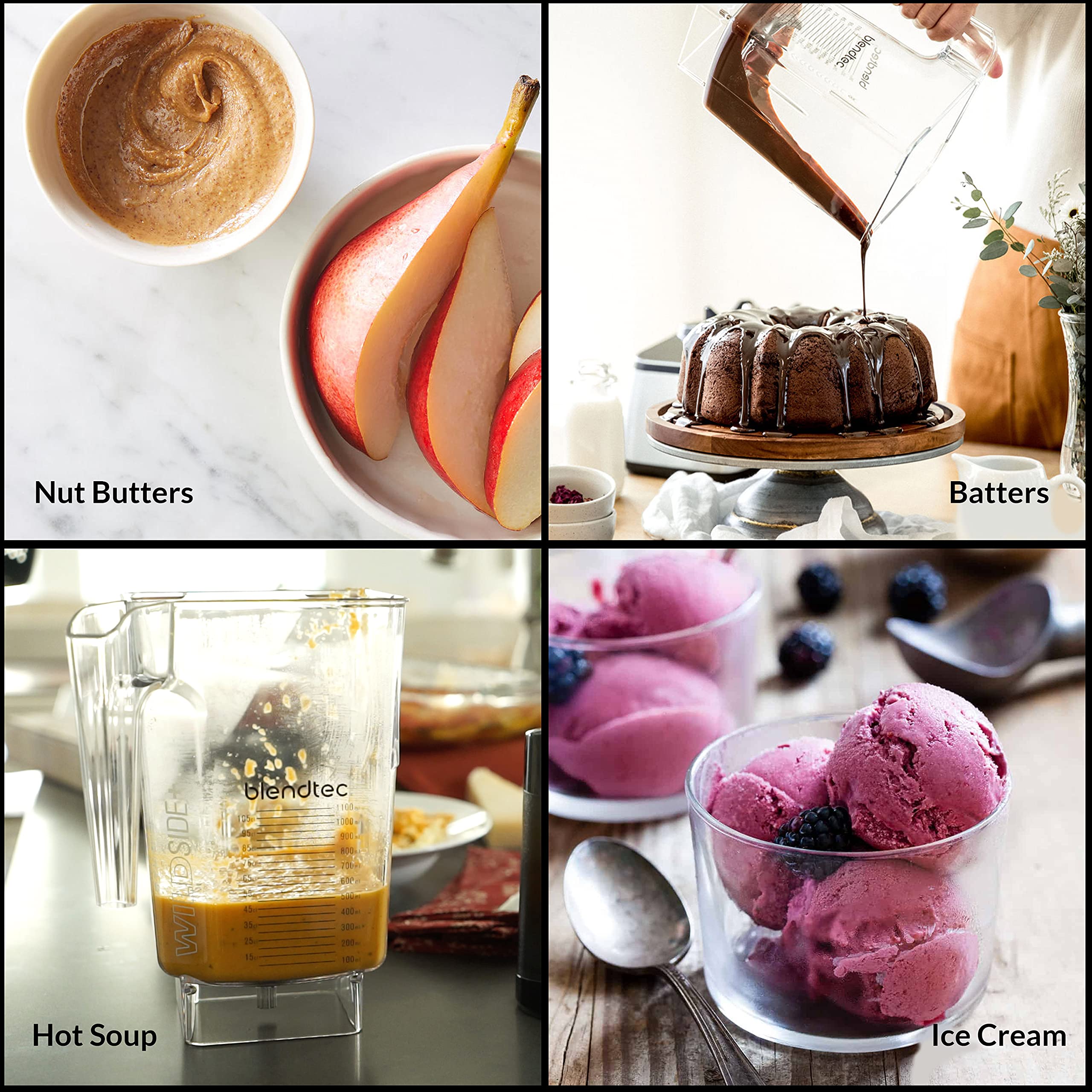 Designer Series Countertop Blender, WildSide & Go Jars Black