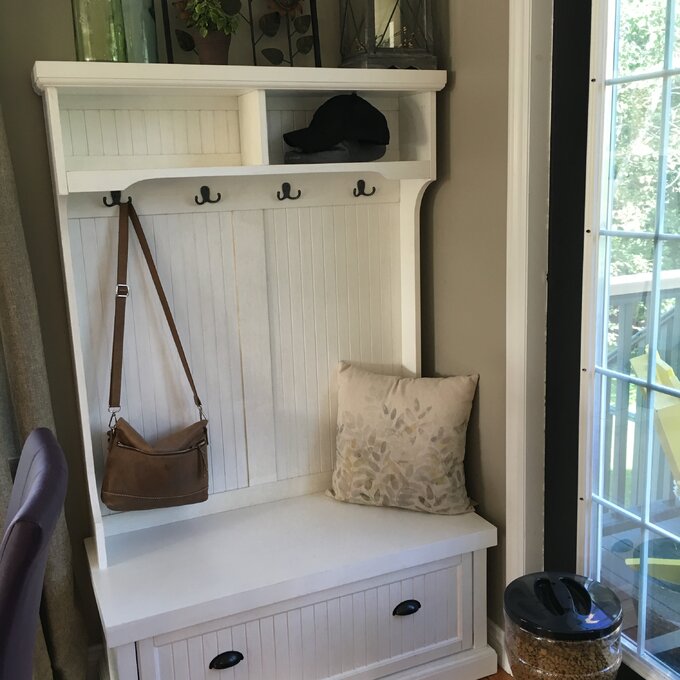 Carmel 40'' Wide Hall Tree with Bench and Shoe Storage