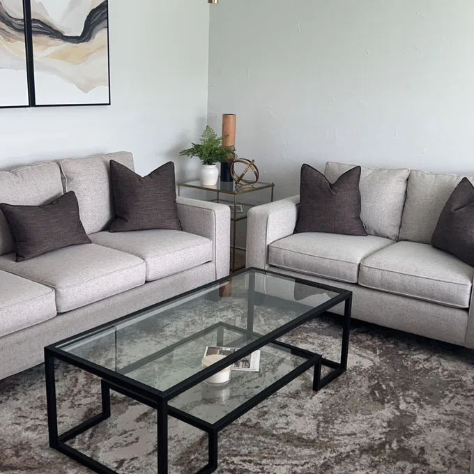 Shumake Frame Coffee Table with Storage