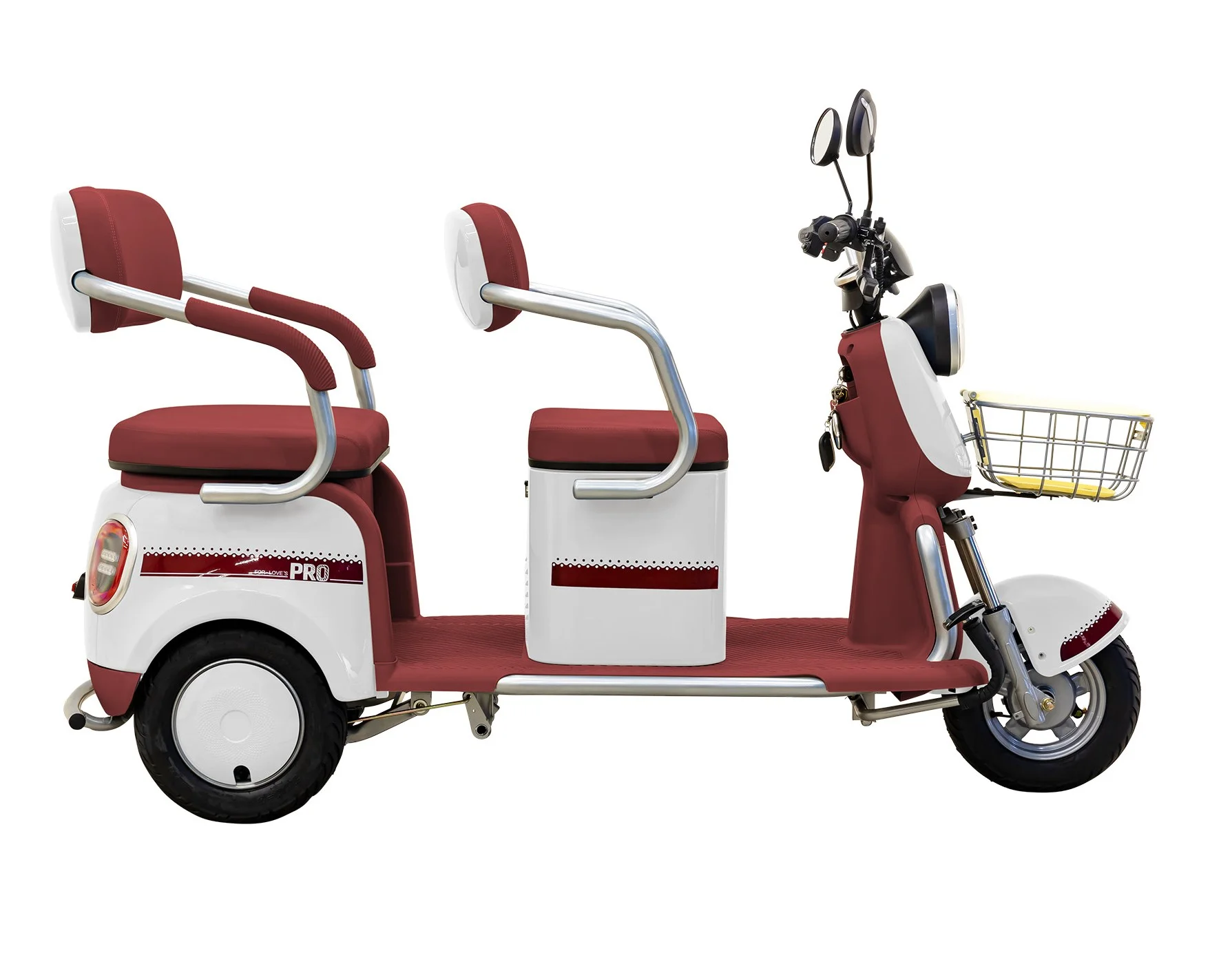 Massimo MGC Two-Seat 3-Wheel Electric Cart, Blue