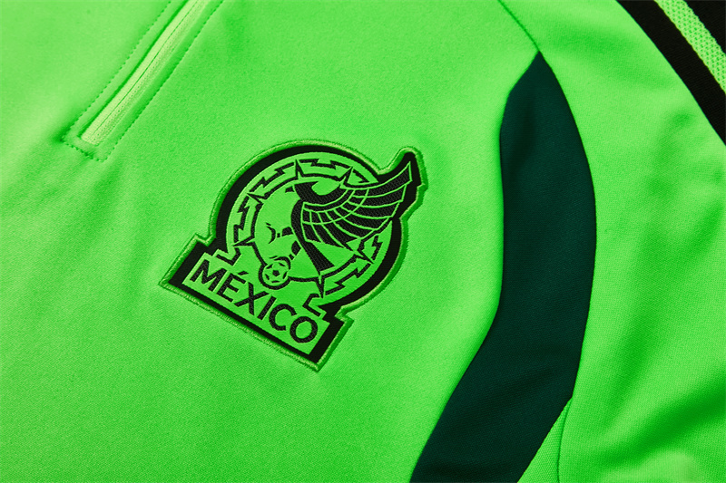 Mexico 2026 Training Suit Half Zipper Green