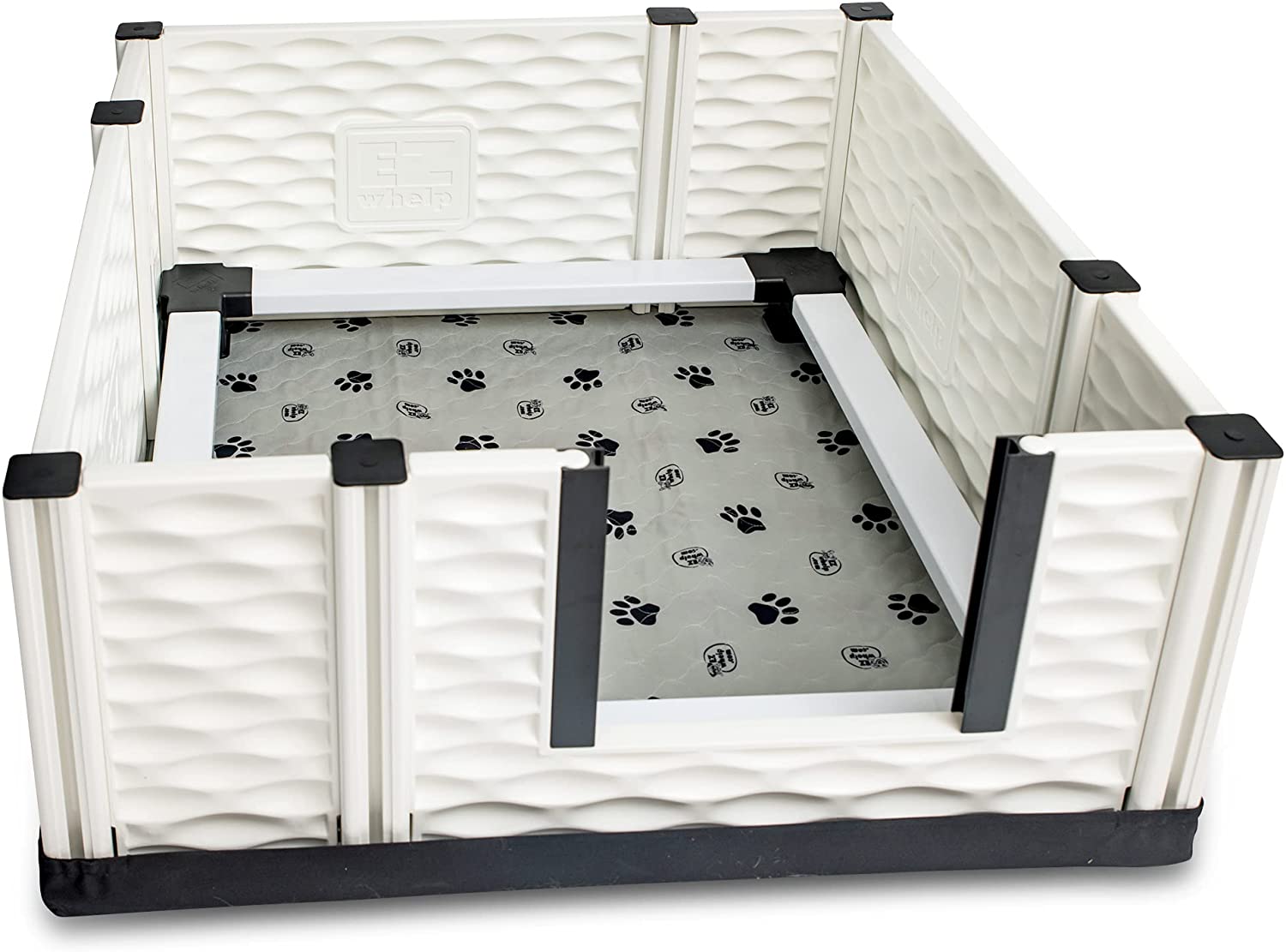 Puppies - Indoor Dog Whelping Pen with Rails - Puppy Playpen