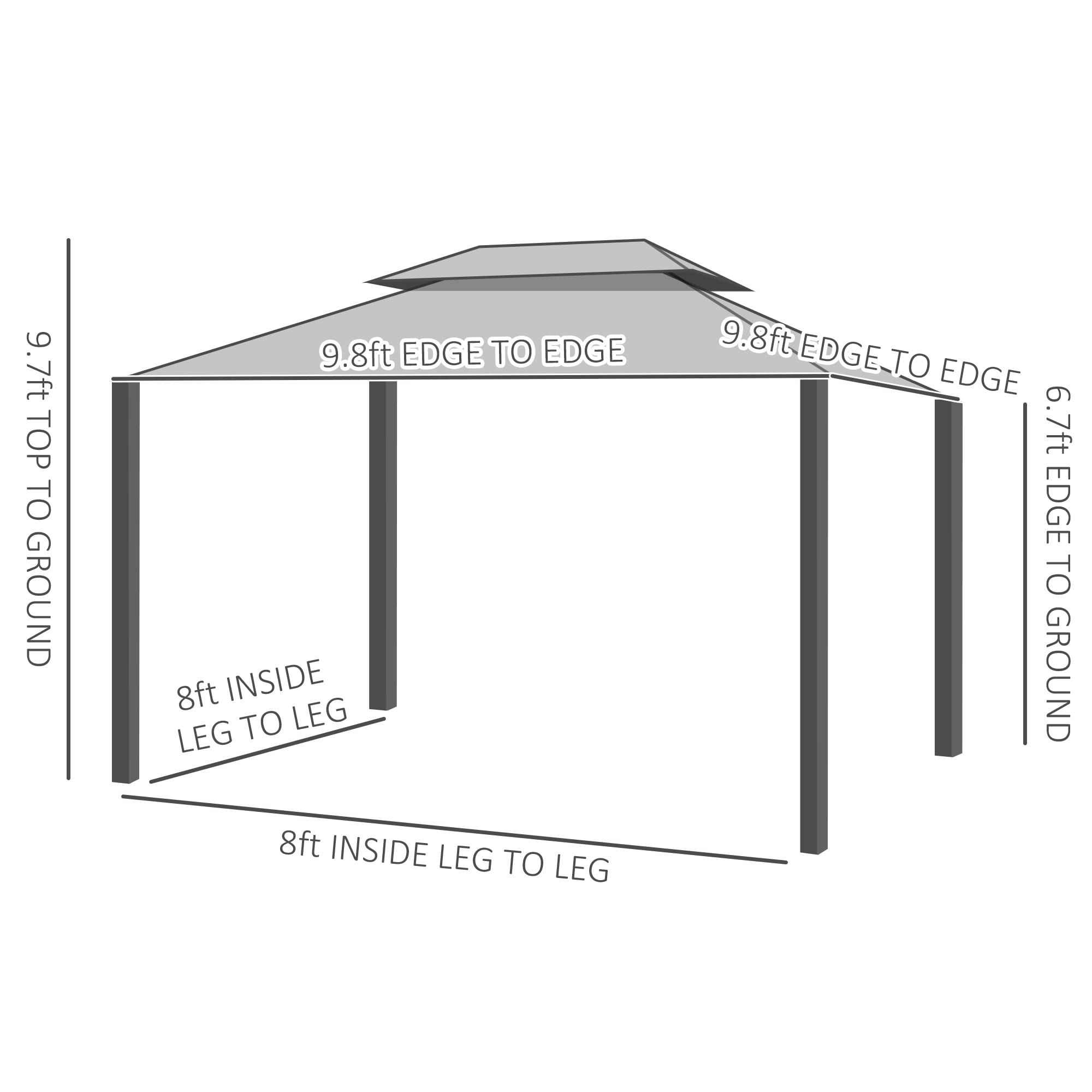 See Through Double Vented Roof