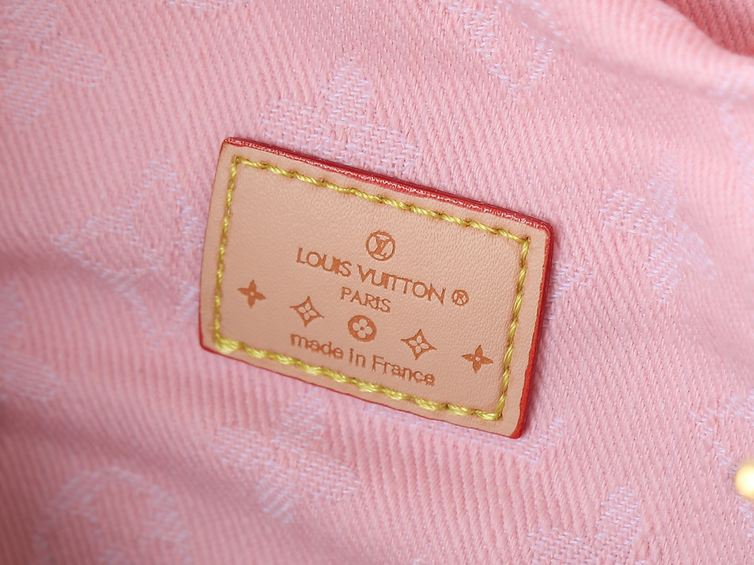 Louis Vuitton Speedy30 Bandoulière Monogram Jacquard Denim Pink