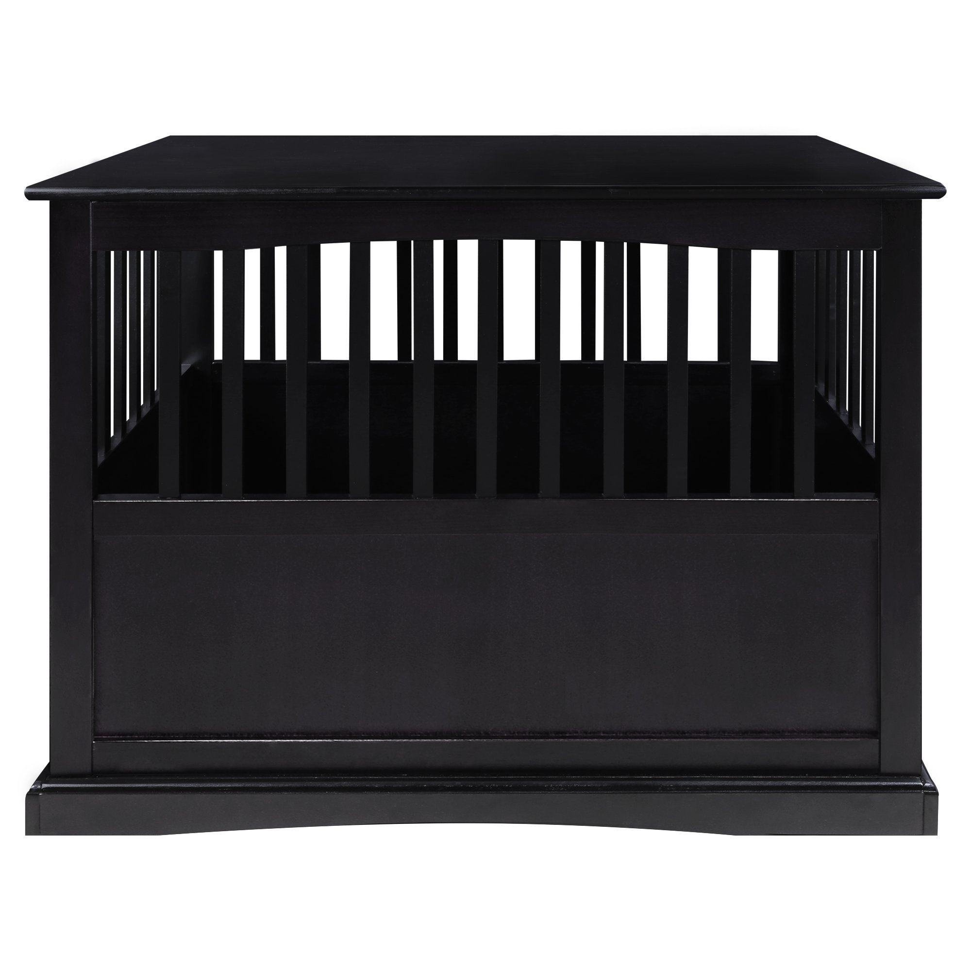 Wooden Large Pet Crate, Black