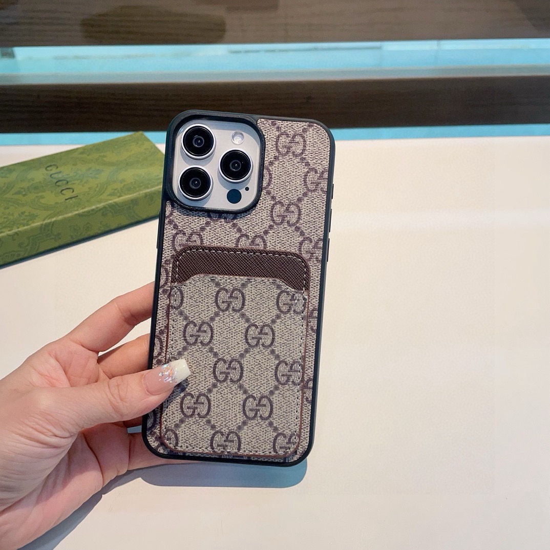 Gucci Classic Monogram Phone Case - Card Slot Full Coverage | Timeless Luxury Collection