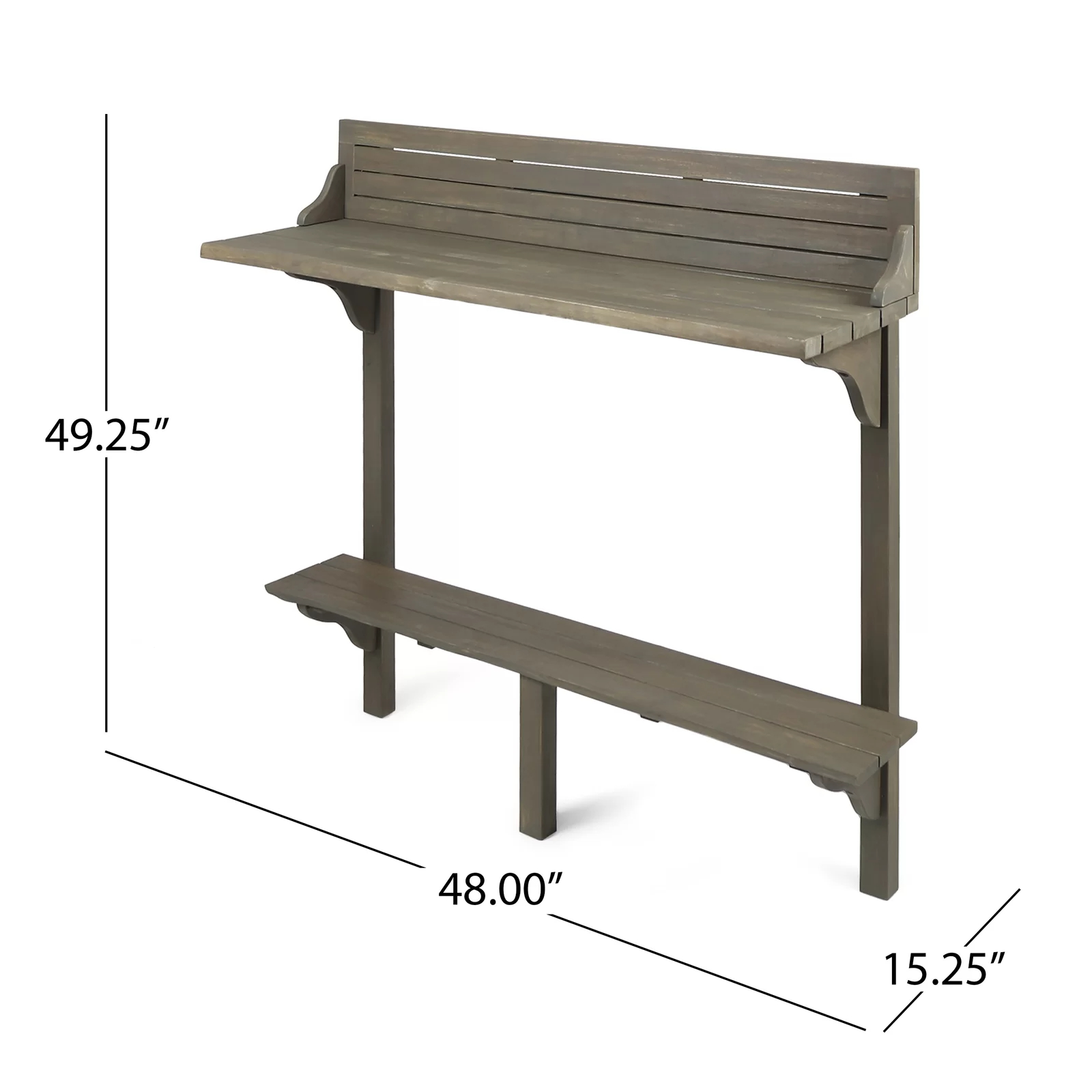 Bushnell Bar Set with Solid Wood Outer Material