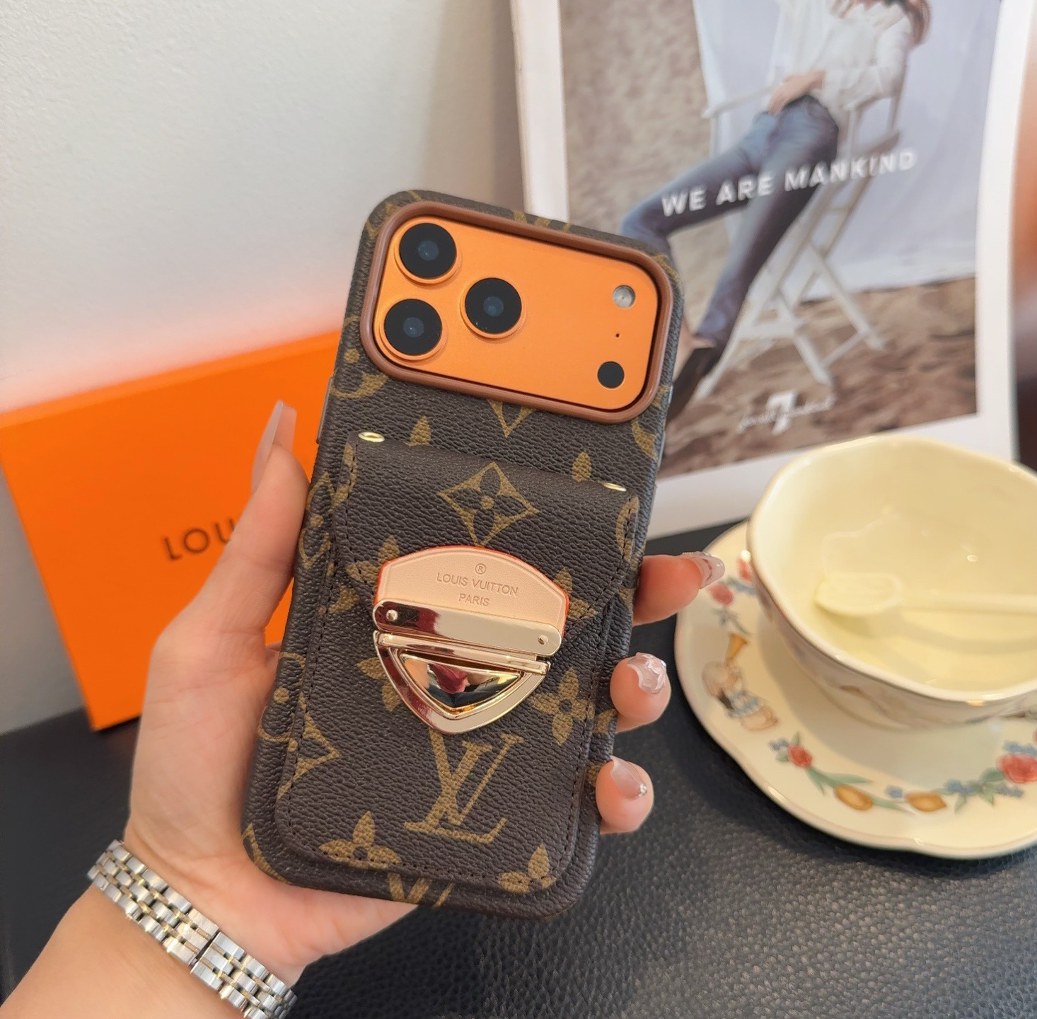 LV Classic Monogram Card Holder Phone Case