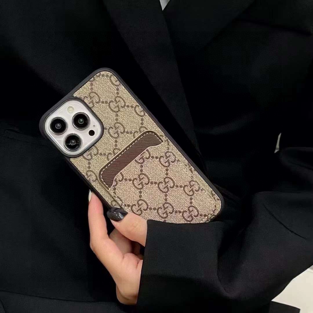 Gucci Classic Monogram Phone Case - Card Slot Full Coverage | Timeless Luxury Collection