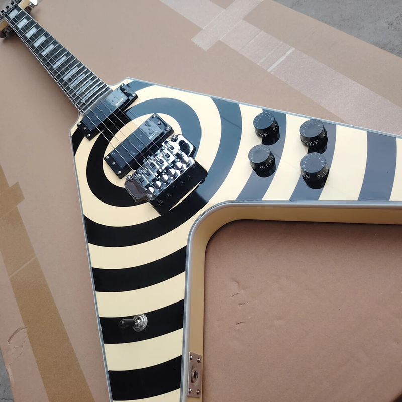Factory Electric Guitars in Creamy Yellow Top 6 Strings Professional