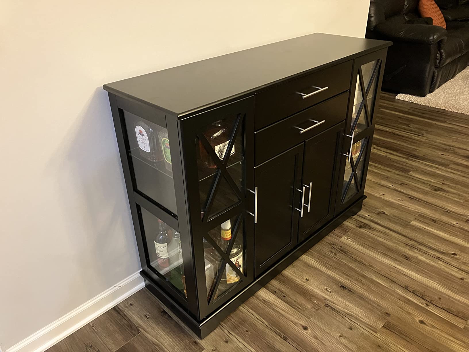Wood 47 Inch Sideboard Buffet Storage Cabinet Console Sofa Table
