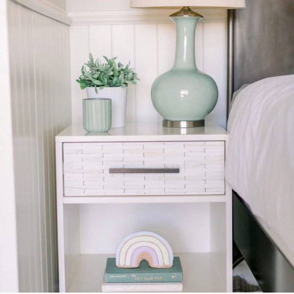 Wood Tiled Nightstand (20