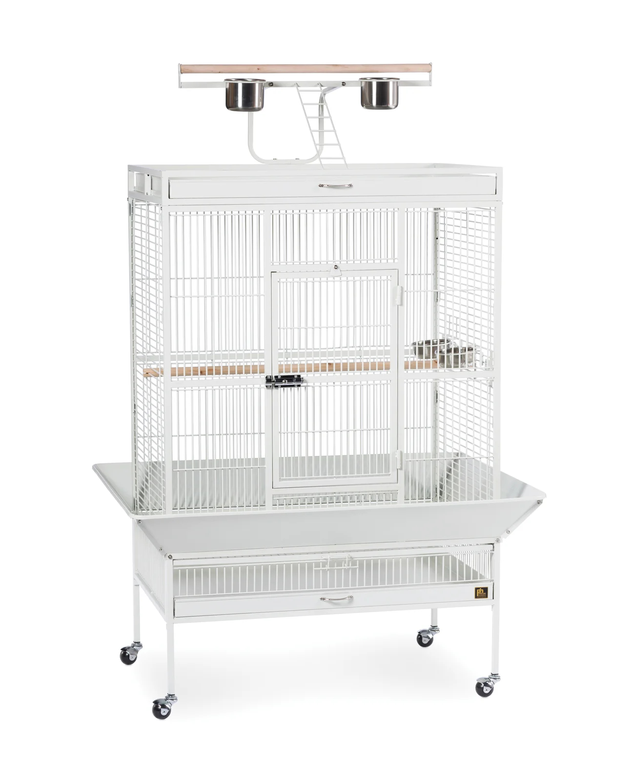 Bremer Steel Play Top Floor Bird Cage with Wheels
