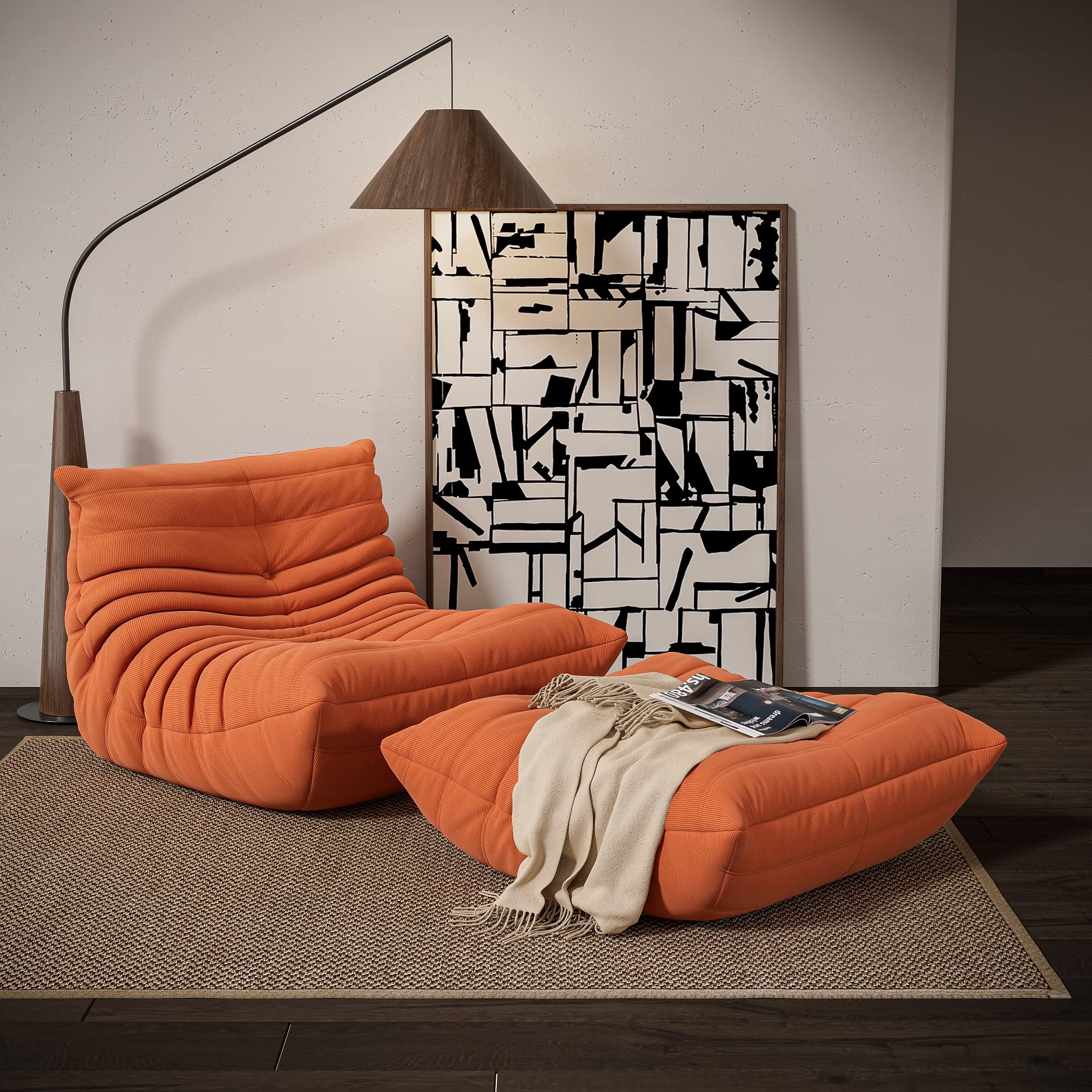Chair with Ottoman