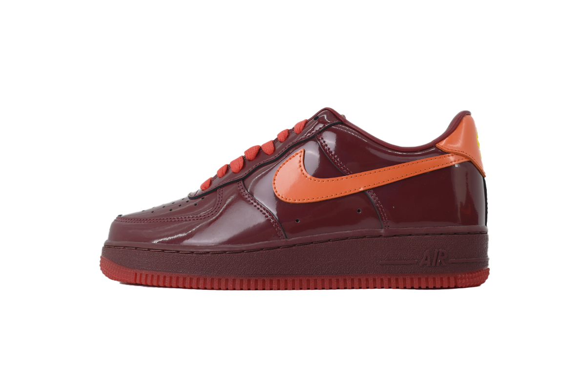 Nike Air Force 1 Low Patent Leather Dark Team Red IO4489-601