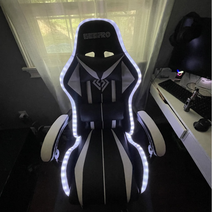 RGB PC & Racing Game Chair With Massage And Bluetooth
