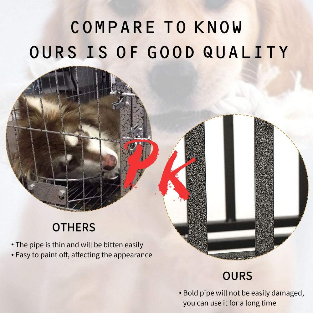 42 Heavy Duty Dog Crate Large Dog cage Strong Metal Dog Kennels