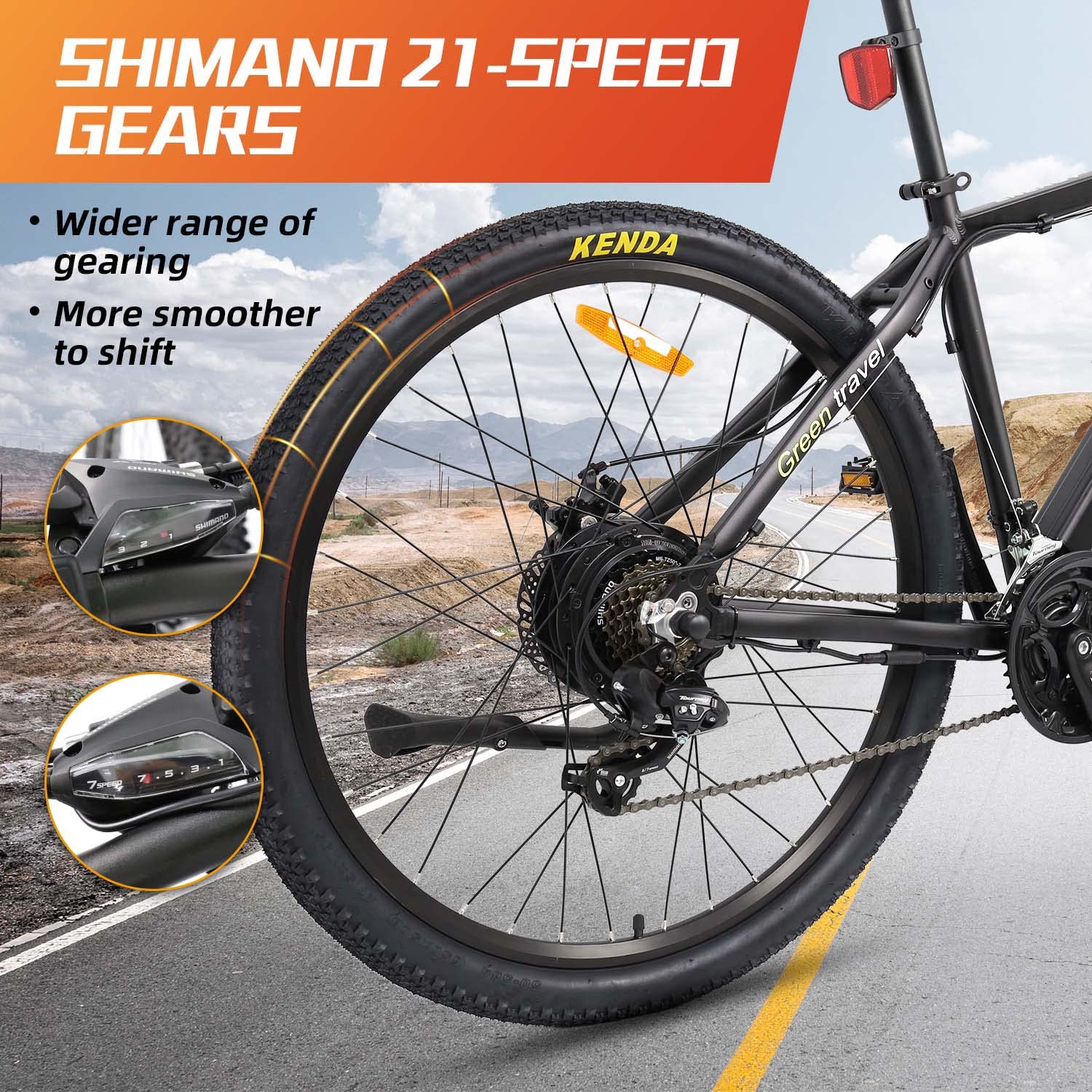 Electric Bike 750W 48V Mountain Ebikes 26