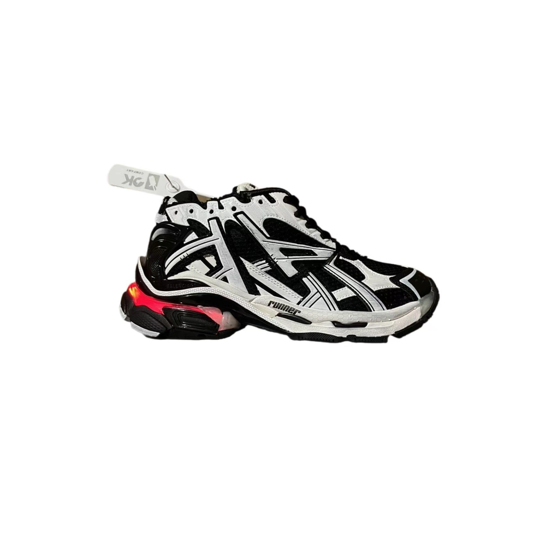 Balenciaga Runner White Black LED