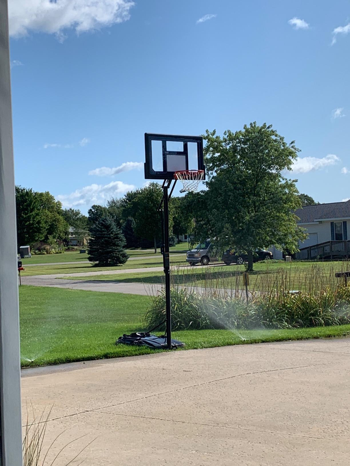 Courtside Height Adjustable Portable Basketball System