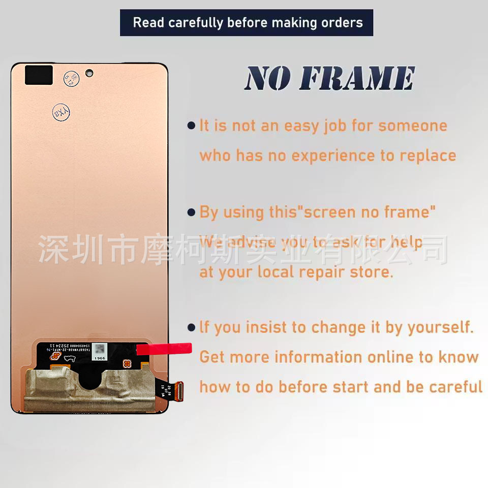 Infinix Note50 LCD / OLED Screen Original - back view
