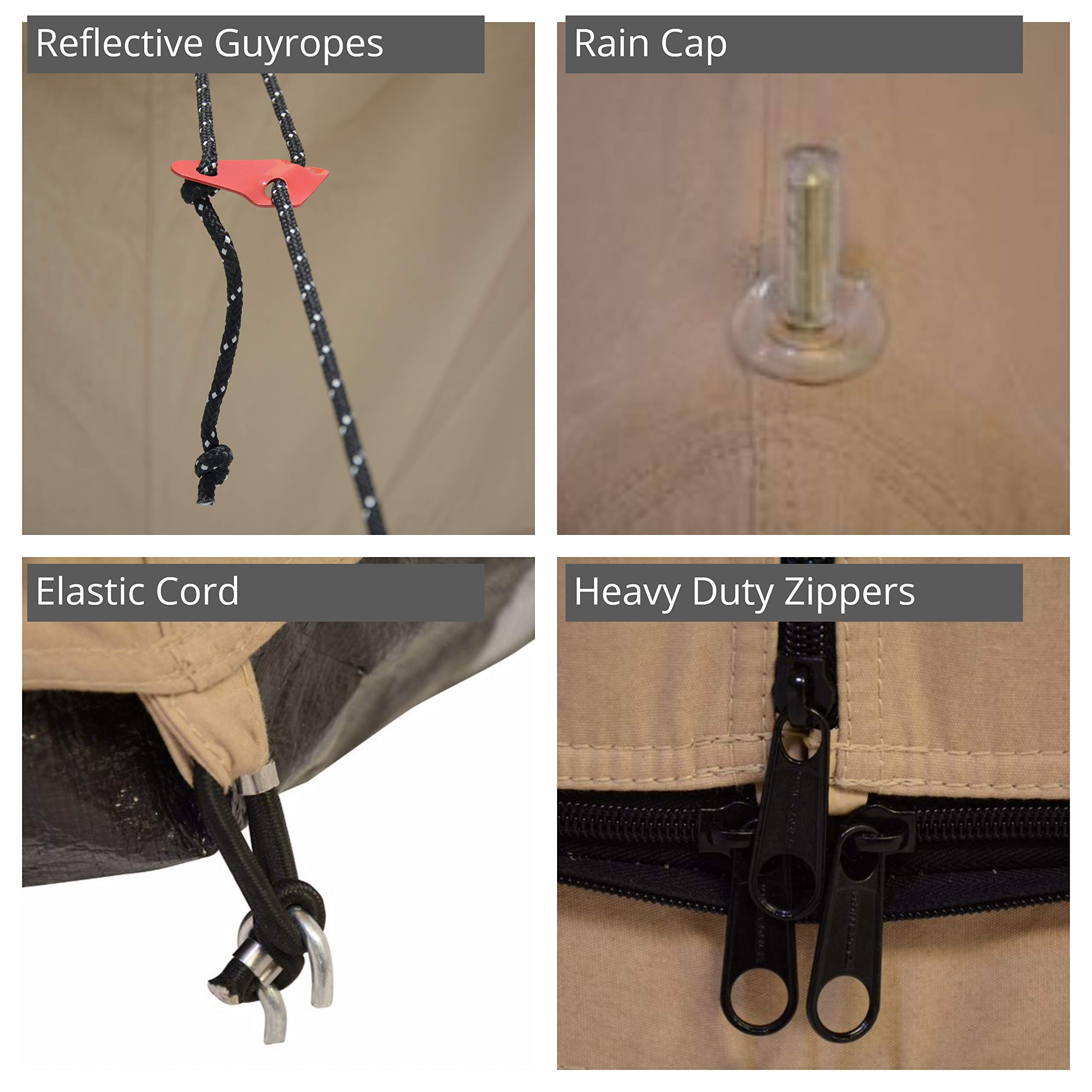 Regatta Canvas Bell Tent - withStove Jack