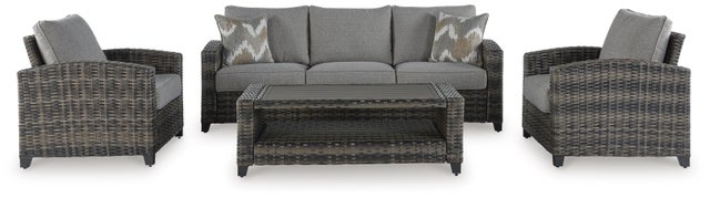 Oasis Court 4-Piece Outdoor Conversation Set