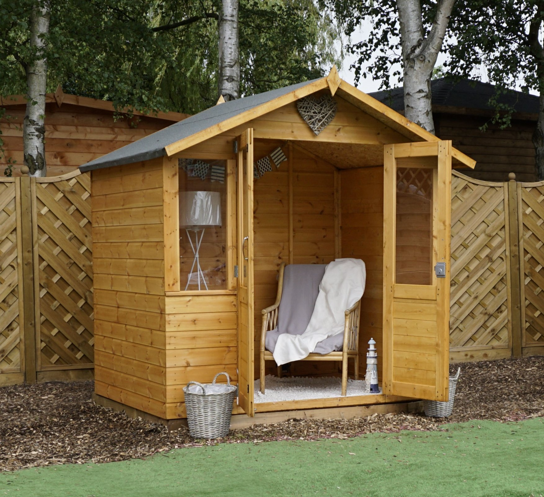 7x5 Summerhouse with Half Glazed Doors