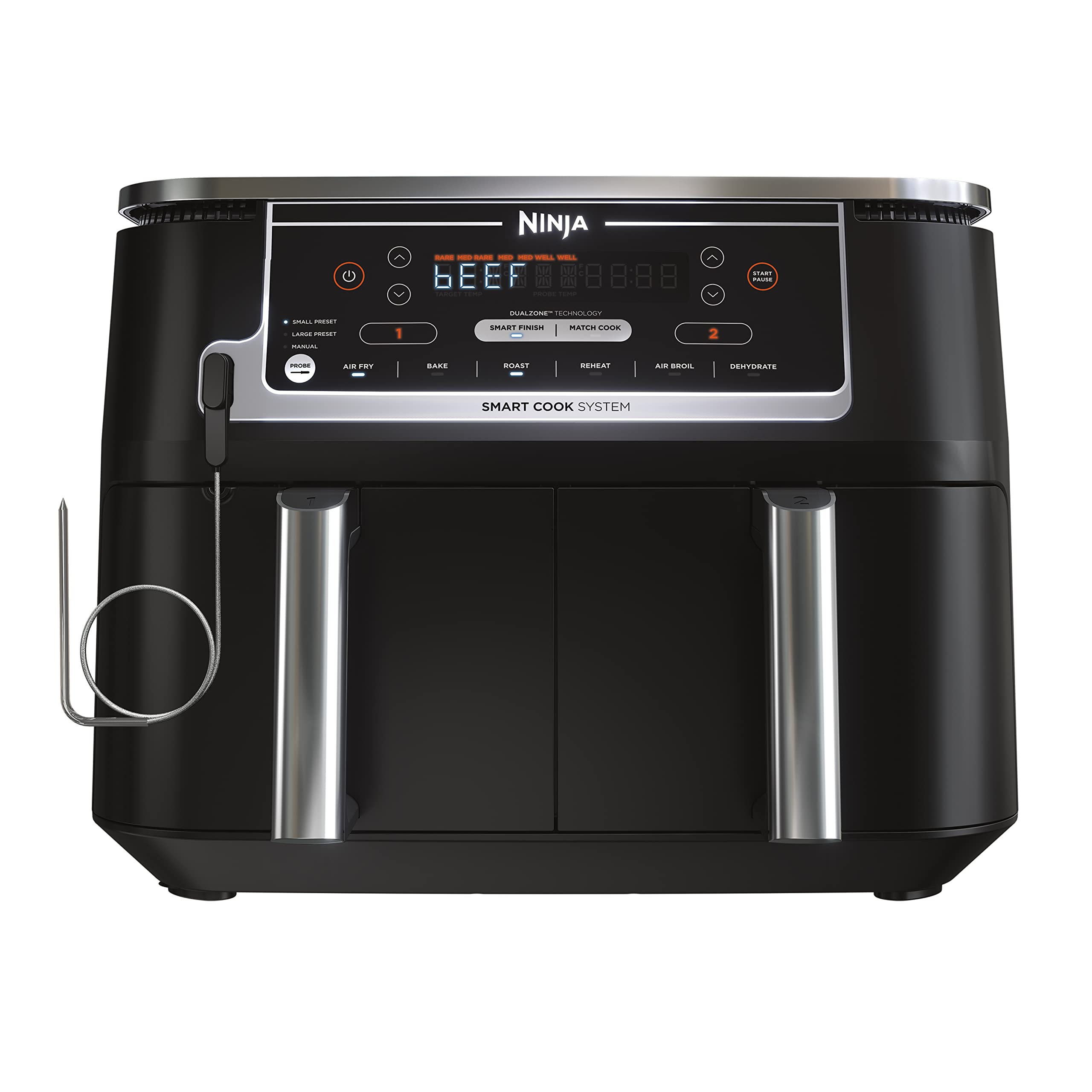 8 Quart 6-in-1 DualZone 2-Basket Air Fryer with 2 Independent