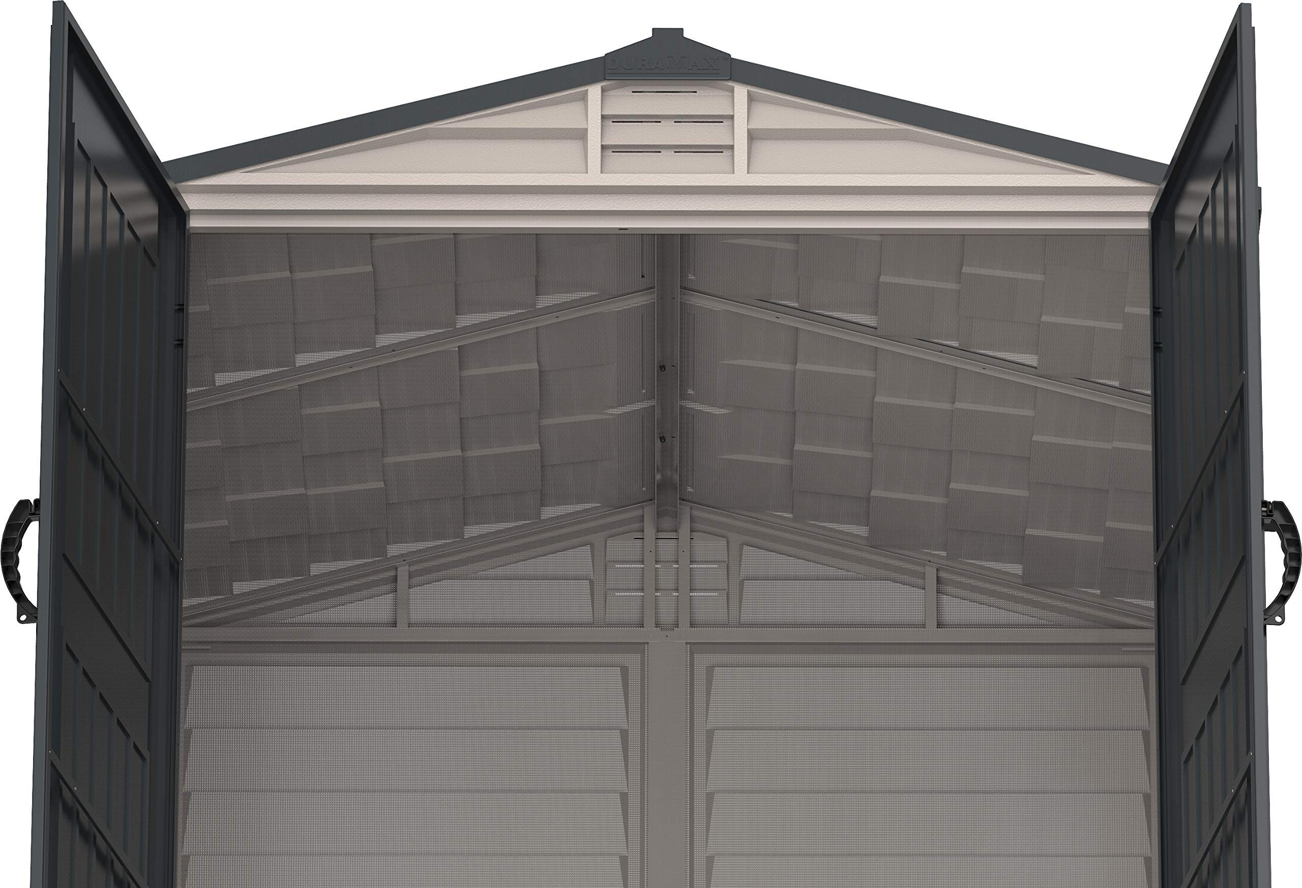 6' x 6' PLUS Plastic Garden Shed with Plastic Floor & Fixed