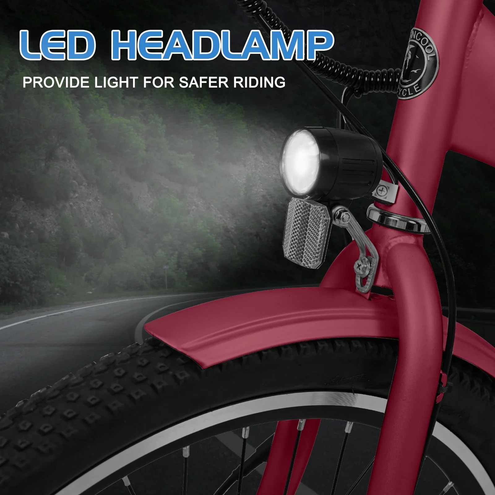 Lilypelle 24in Electric Tricycle with Basket, 350W, 36V 10.4Ah
