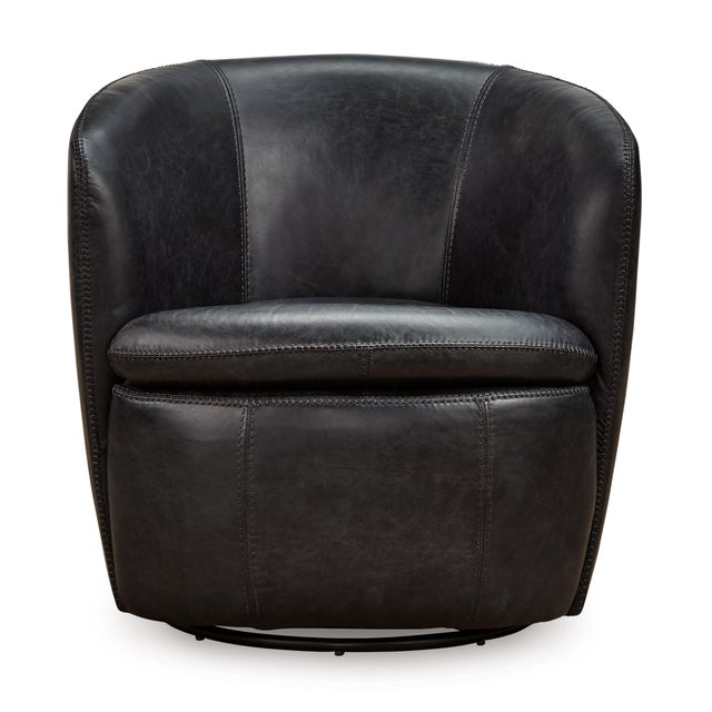 Kierreys Leather Swivel Chair