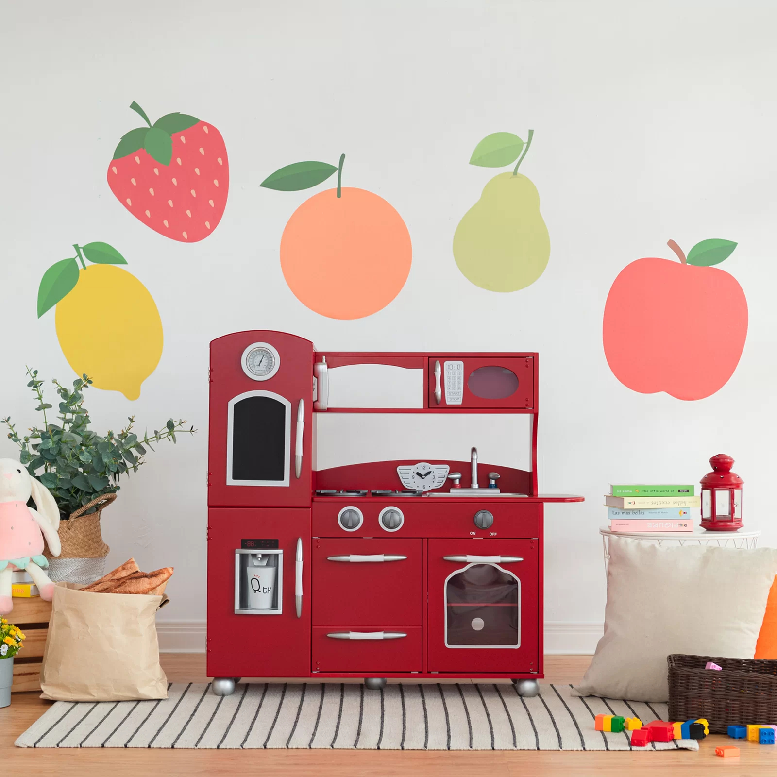 Wooden Play Kitchen Set