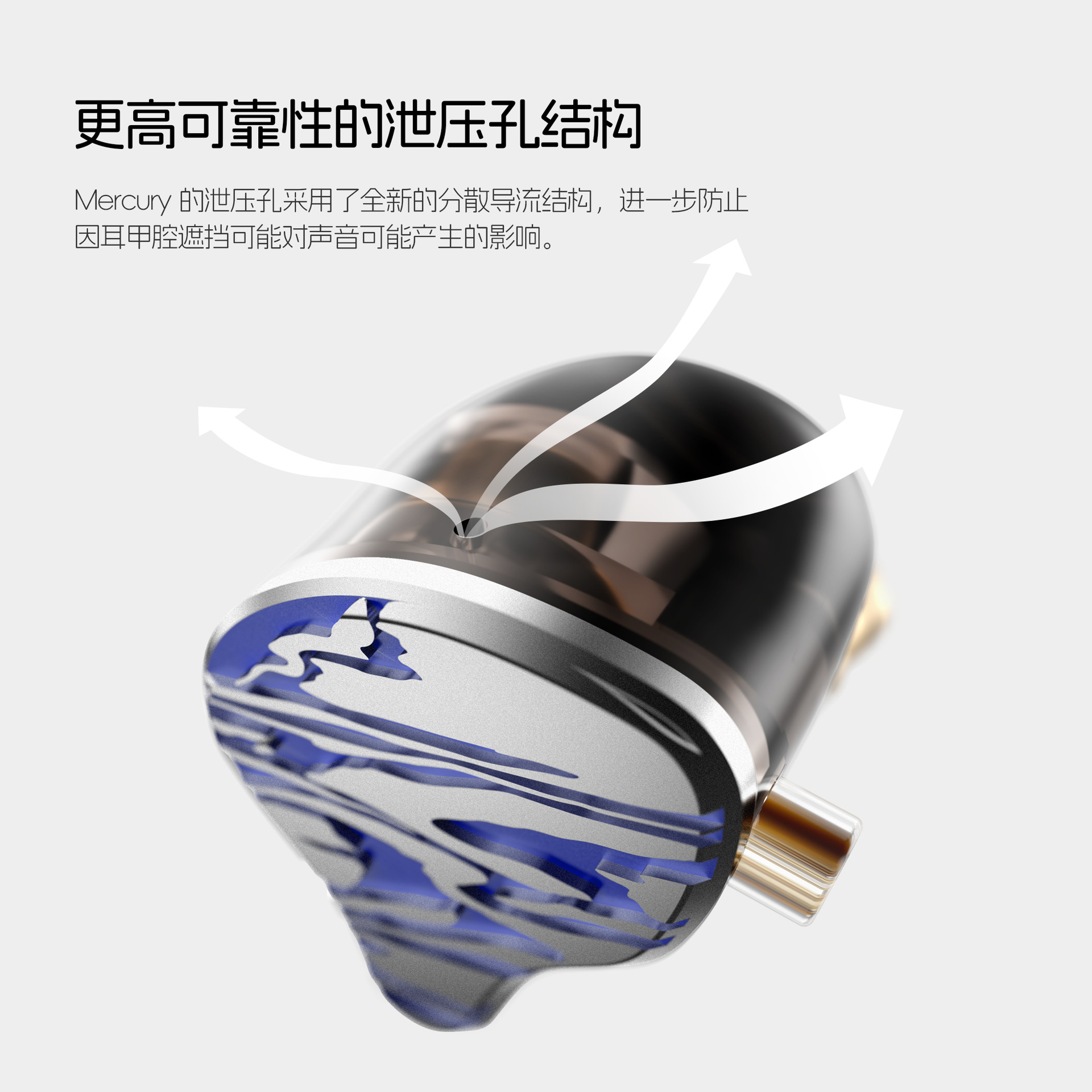 Earphones Bluetooth Earphone - back view