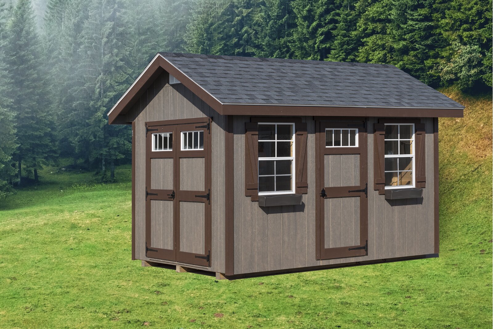Riverside 8x12 ft Wood Storage Shed