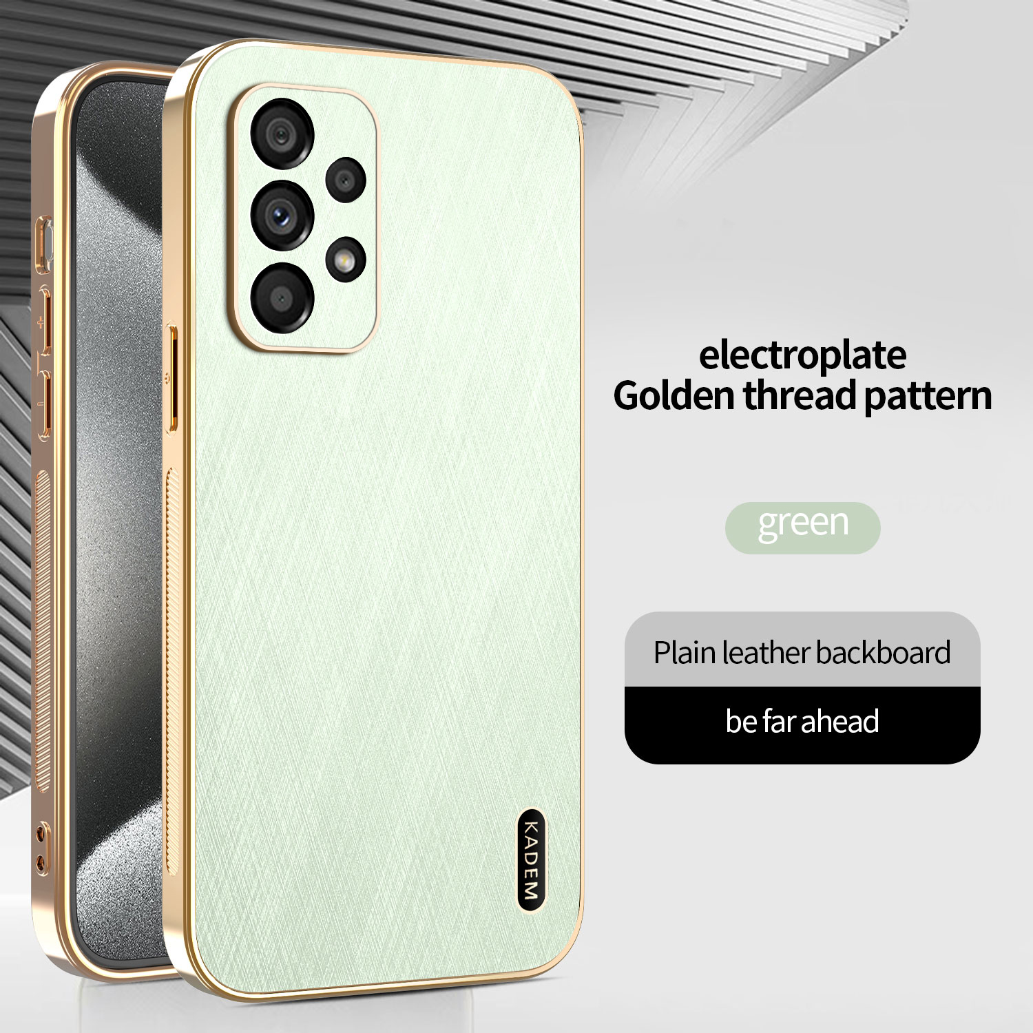 Galaxy A53 Protective Case Leather - back view