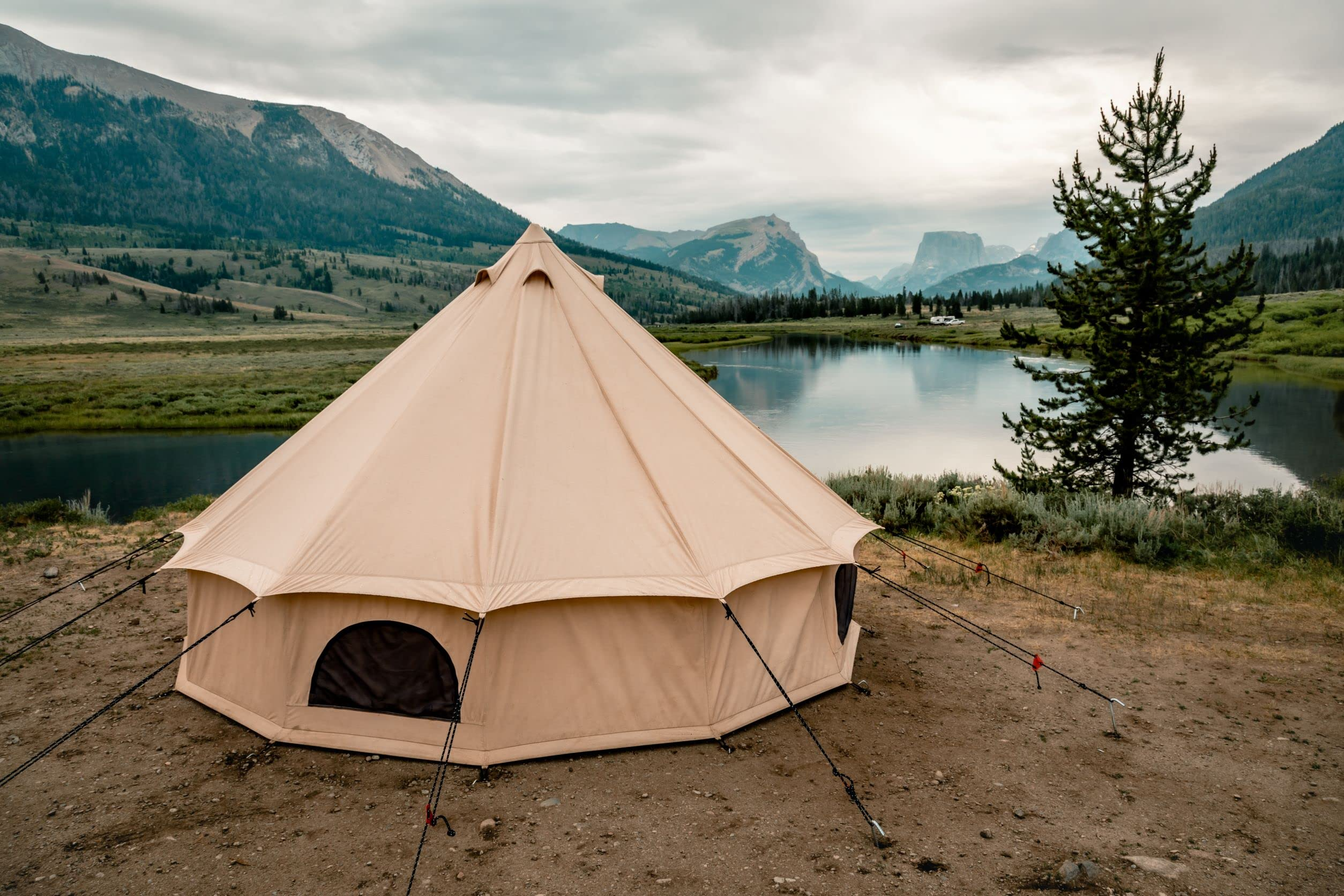 Regatta Canvas Bell Tent - withStove Jack