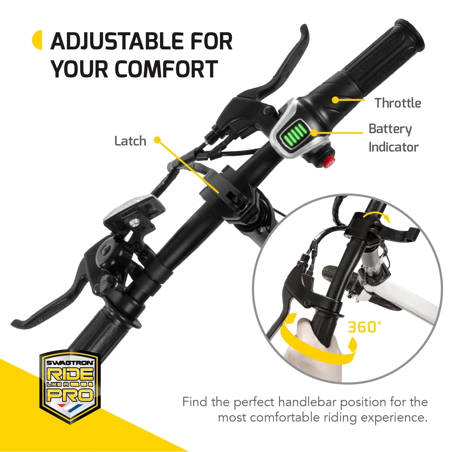 Swagtron Swagcycle EB5 Pro Plus Folding Electric Bike