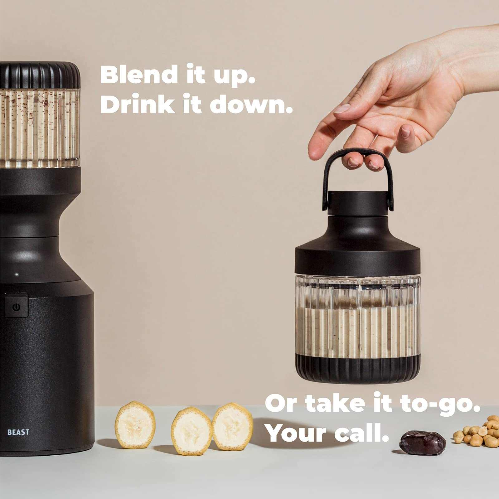 Blender + Hydration System | Blend Smoothies and Shakes, 1000W