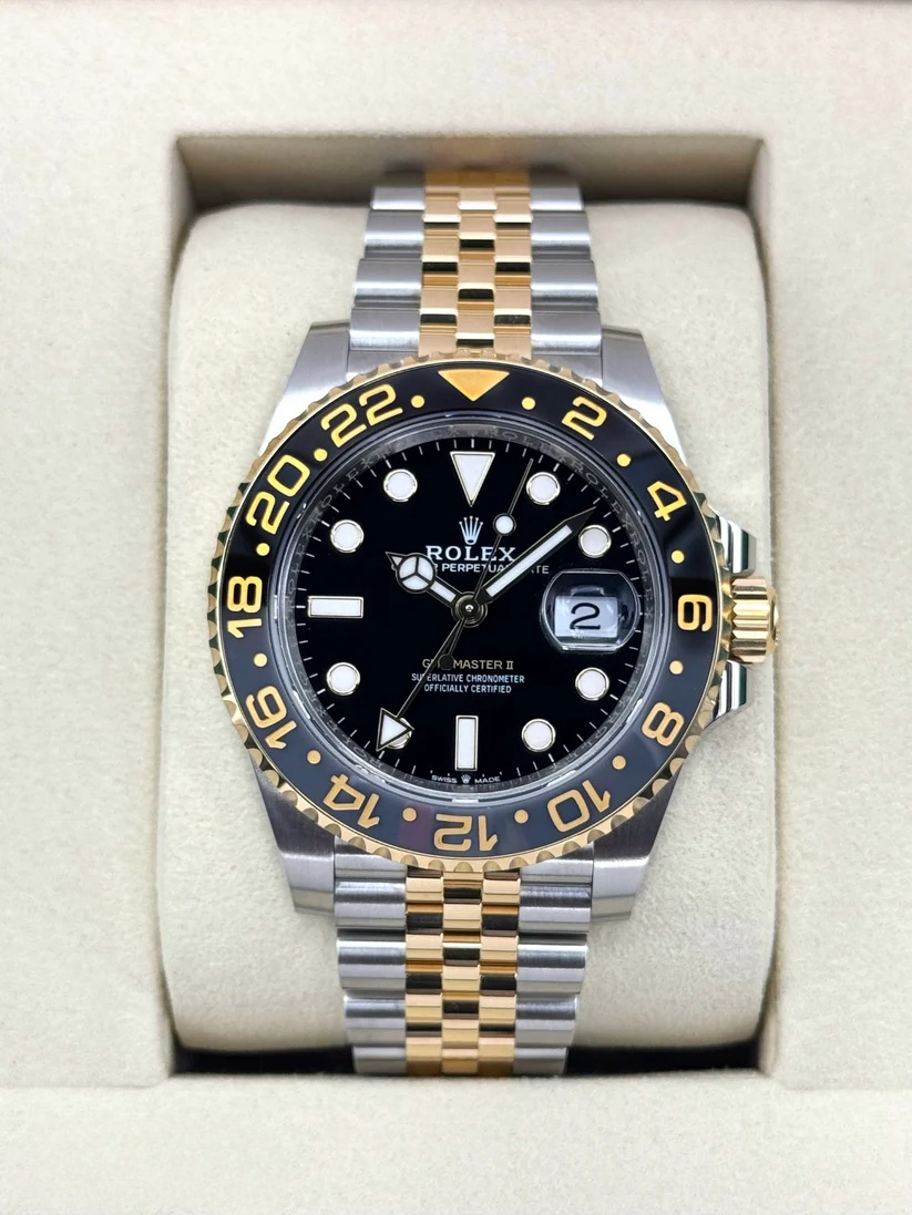 【Super Clone】RLX GMT-Master II Two-Tone Black Jubilee 126713GRNR