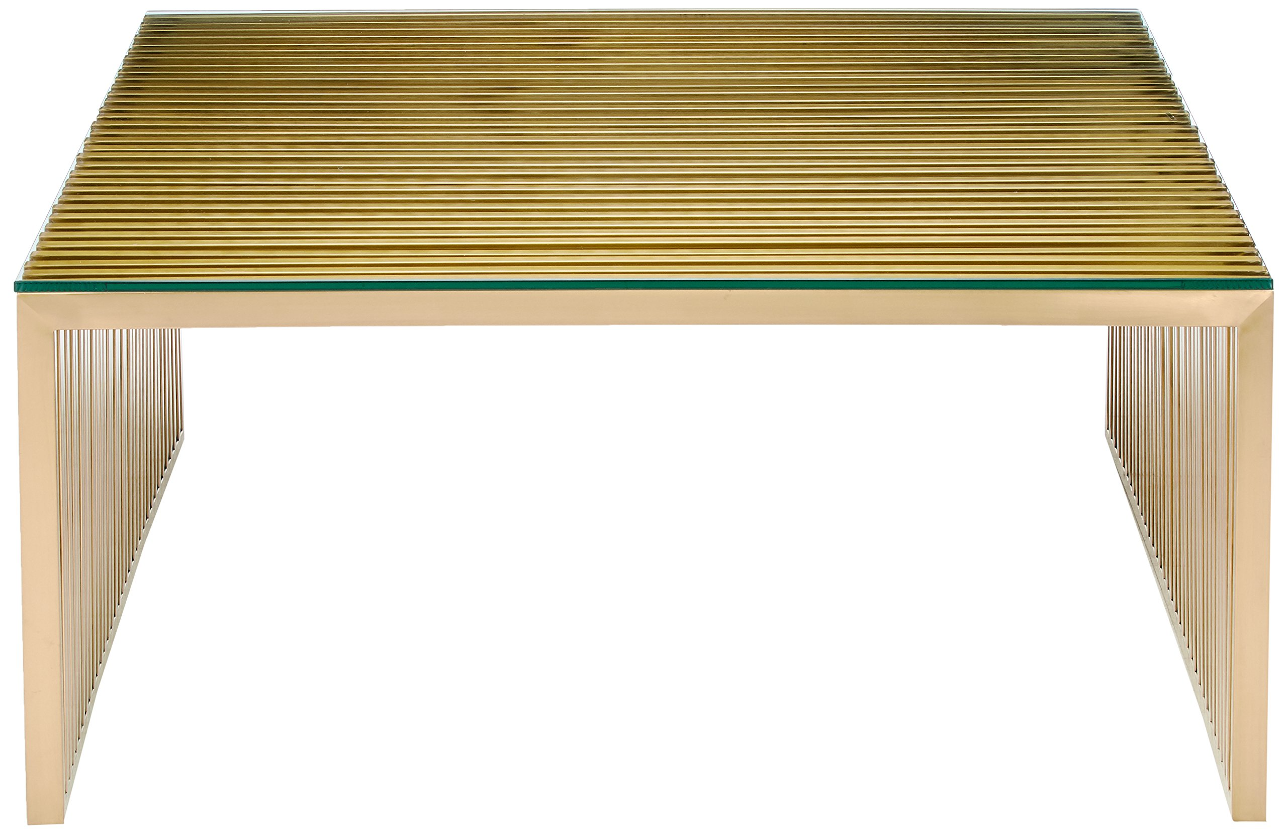 Gridiron Gold Contemporary Modern Stainless Steel Coffee