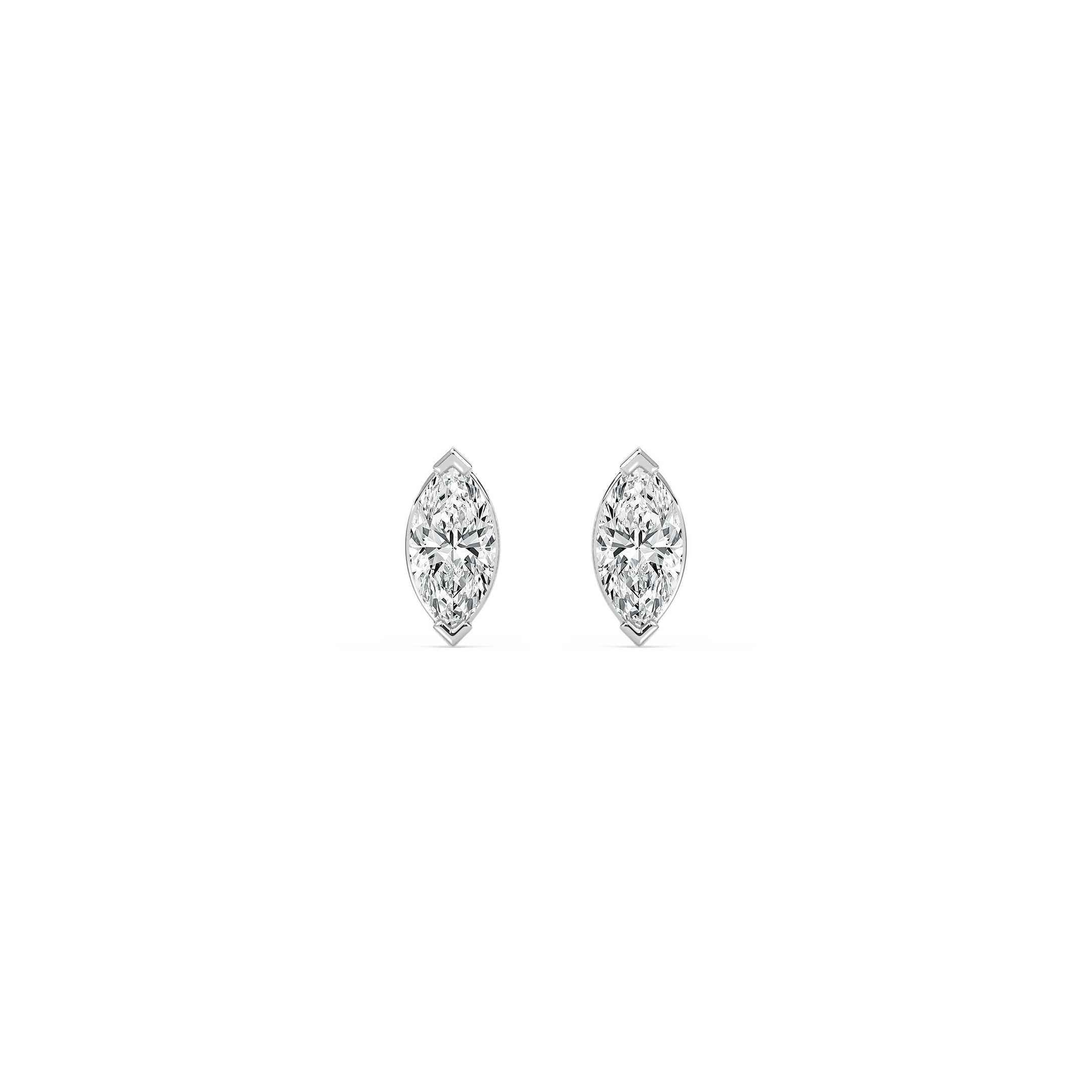 1/3 ctw Marquise Lab Grown Diamond V-Tip Earrings