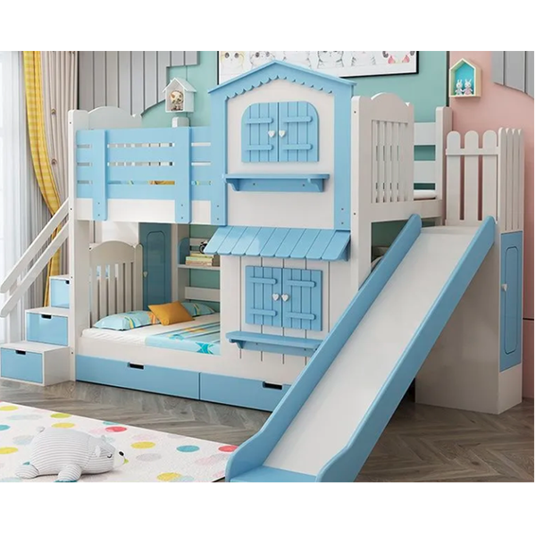 Children's Bunk Bed Mother-Child Bed Girl Bunk Bed with