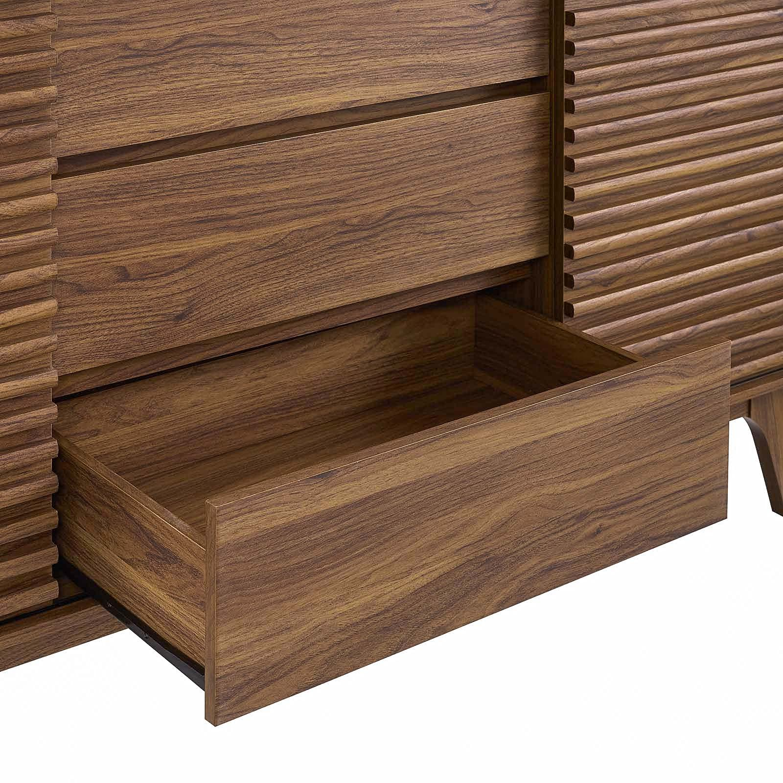 Carson Carrington Lagered Sideboard Buffet Table - Walnut