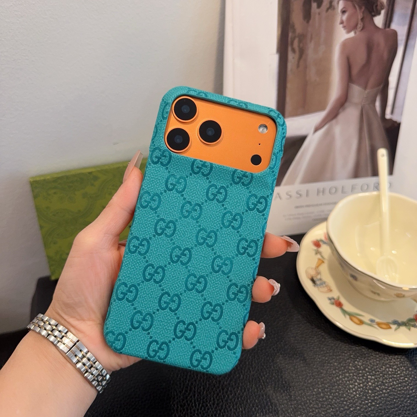 Gucci Starry Series GG Embossed iPhone Case
