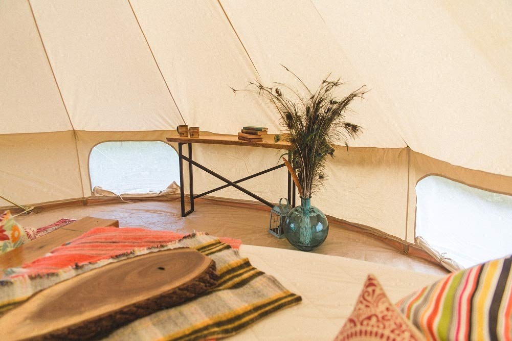 Outdoor Waterproof Cotton Canvas Family Bell Tent